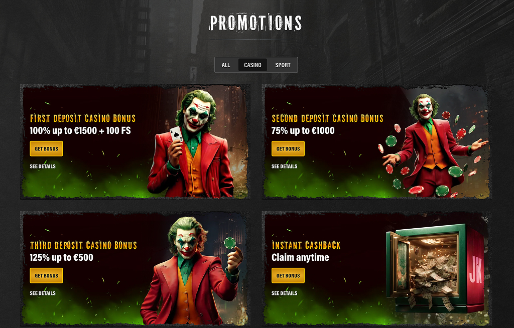 Jokery Casino Promotions